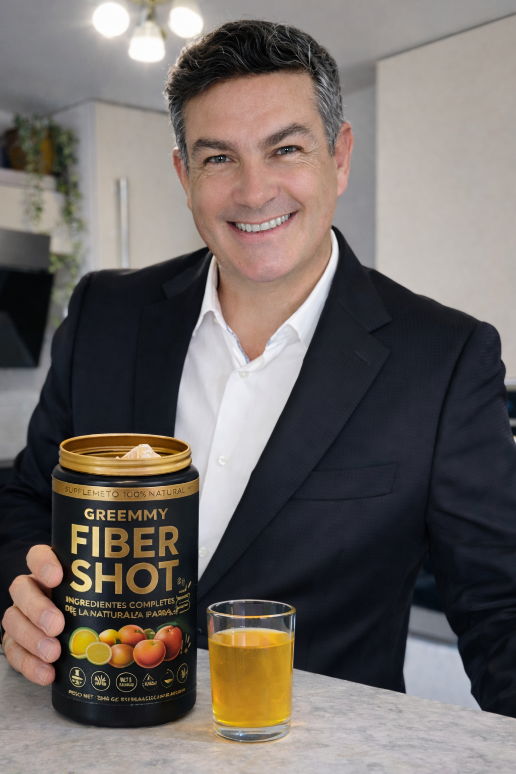 Guilherme recomendando Fiber Shot