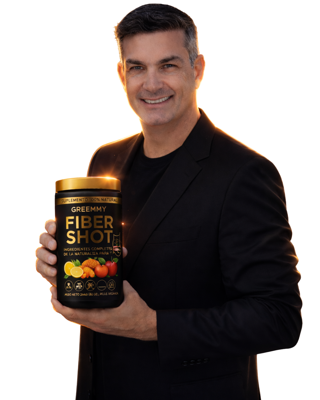 Guilherme Moscat con GREEMMY Fiber Shot